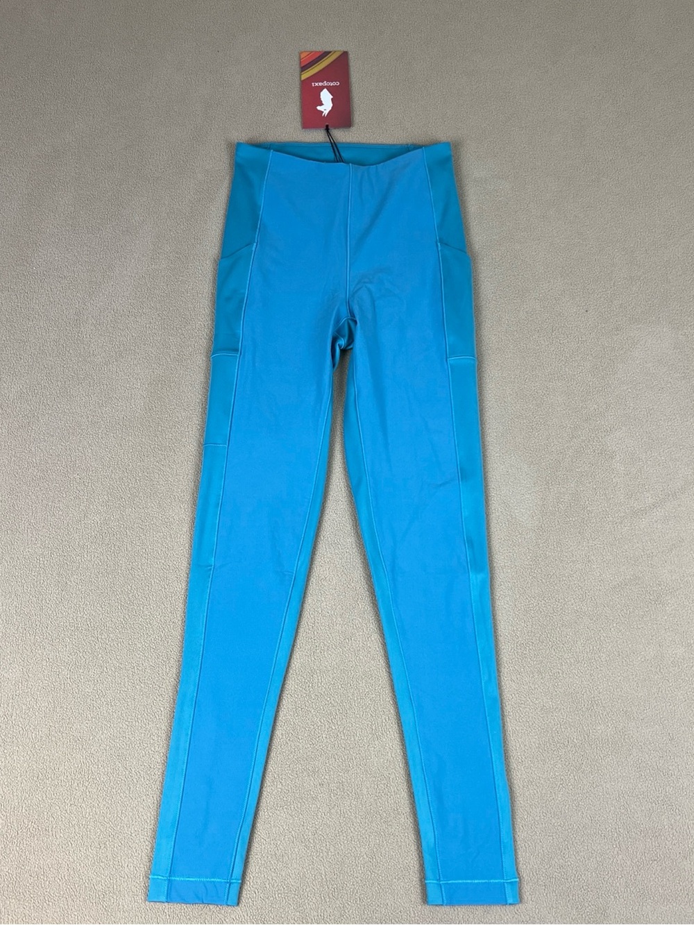 Cotopaxi Verso Hike Tights Workout Running Leggings, Poolside Blue. Womens Sz XS